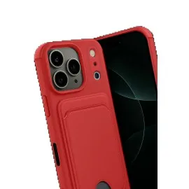 Newface Apple Iphone 17 Pro Max Kelvin Kartvizitli Silikon - Kırmızı