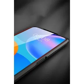 Newface Huawei P Smart 2021 Kılıf Auto Focus Kapak - Kırmızı