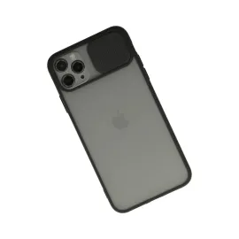 Newface Iphone 11 Pro Kılıf Palm Buzlu Kamera Sürgülü Silikon - Siyah