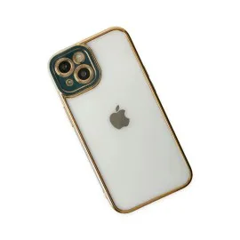 Newface Iphone 14 Plus Kılıf Liva Lens Silikon - Yeşil