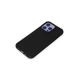 Newface Iphone 15 Pro Max Kılıf Nano Içi Kadife Silikon - Siyah