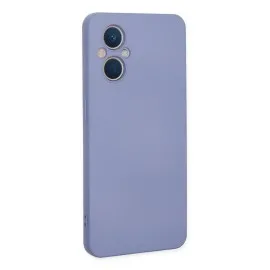 Newface Oppo Reno 7 Lite Kılıf Nano Içi Kadife Silikon - Lila