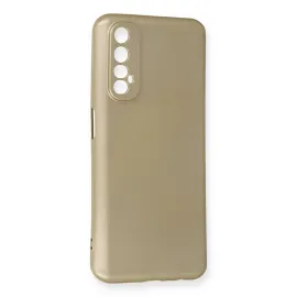 Newface Realme 7 Kılıf First Silikon - Gold