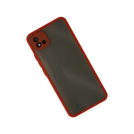 Newface Realme C11 2021 Kılıf Montreal Silikon Kapak - Kırmızı