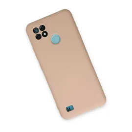 Newface Realme C21 Kılıf Nano Içi Kadife Silikon - Pudra