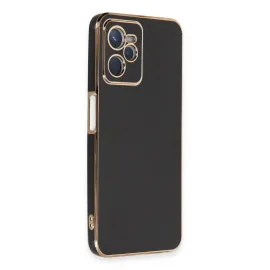 Newface Realme C35 Kılıf Volet Silikon - Siyah