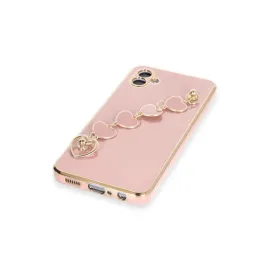 Newface Samsung Galaxy A04E Kılıf Esila Silikon - Pudra