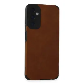 Newface Samsung Galaxy A05S Kılıf Loop Deri Silikon - Kahverengi