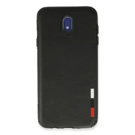 Newface Samsung Galaxy J7 Pro / J730 Kılıf Loop Deri Silikon - Siyah