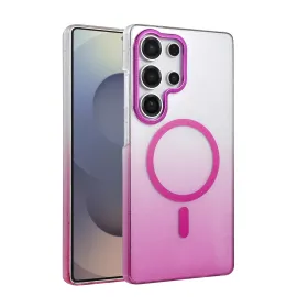 Newface Samsung Galaxy S24 Ultra Glossy Magsafe Kapak - Mor