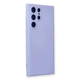 Newface Samsung Galaxy S24 Ultra Kılıf Nano Içi Kadife Silikon - Lila