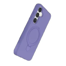 Newface Samsung Galaxy S25 Regal Magsafe Standlı Kapak - Lila