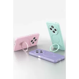 Newface Xiaomi Redmi 14C Regal Magsafe Standlı Kapak - Su Yeşili