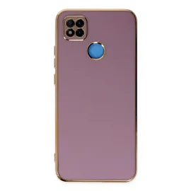 Newface Xiaomi Redmi 9C Kılıf Volet Silikon - Mor