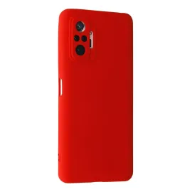 Newface Xiaomi Redmi Note 10 Pro Kılıf Nano Içi Kadife Silikon - Kırmızı