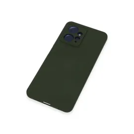 Newface Xiaomi Redmi Note 12 4G Kılıf Nano Içi Kadife Silikon - Koyu Yeşil