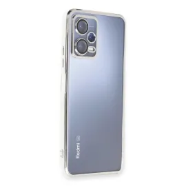 Newface Xiaomi Redmi Note 12 5G Kılıf Razer Lensli Silikon - Gümüş