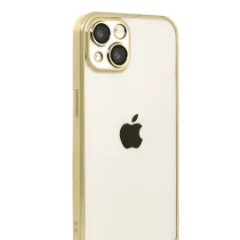 Newface Apple Iphone 15 Razer Lensli Silikon - Gold