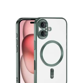 Newface Apple Iphone 17 Kross Magneticsafe Kapak - Koyu Yeşil