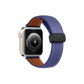 Newface Apple Watch 38Mm Kr414 Daks Deri Kordon - Lacivert