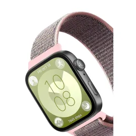 Newface Huawei Fit 4 Hasırlı Cırtcırtlı Kordon - Pembe