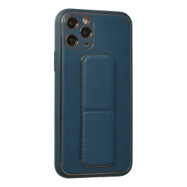 Newface Iphone 11 Pro Kılıf Coco Deri Standlı Kapak - Mavi