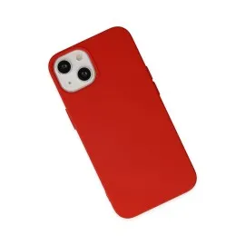 Newface Iphone 14 Kılıf Nano Içi Kadife Silikon - Kırmızı
