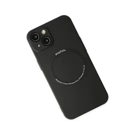Newface Iphone 14 Plus Kılıf Jack Magneticsafe Lens Silikon - Siyah