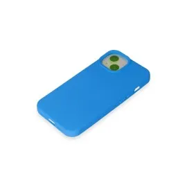Newface Iphone 15 Kılıf Nano Içi Kadife Silikon - Mavi