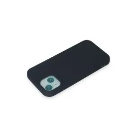 Newface iPhone 15 Plus Kılıf Nano içi Kadife Silikon - Lacivert