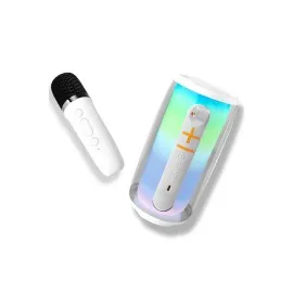 Newface Pluse 6 Mikrofonlu Rgb Kablosuz Hoparlör - Beyaz