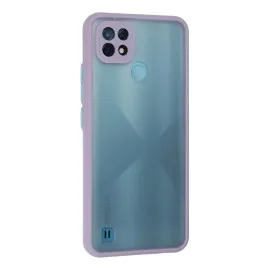 Newface Realme C21 Kılıf Montreal Silikon Kapak - Mor