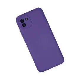 Newface Samsung Galaxy A03 Kılıf Nano Içi Kadife Silikon - Mor