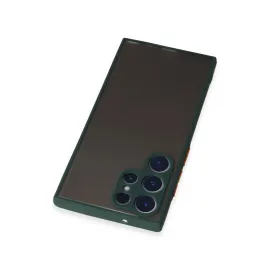 Newface Samsung Galaxy S22 Ultra Kılıf Montreal Silikon Kapak - Yeşil