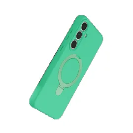 Newface Samsung Galaxy S24 Fe Regal Magsafe Standlı Kapak - Yeşil