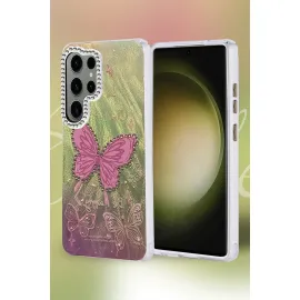 Newface Samsung Galaxy S25 Ultra Kılıf Blade Aynalı Desenli Kapak - Desen 7