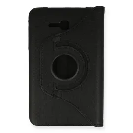 Newface Samsung Galaxy T110 / T113 Tab 3 Lite 7 Kılıf 360 Tablet Deri Kılıf - Siyah