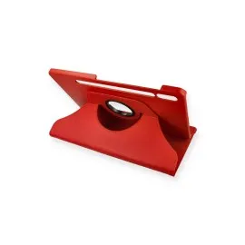 Newface Samsung Galaxy T860 Tab S6 10.5 Kılıf 360 Tablet Deri Kılıf - Kırmızı