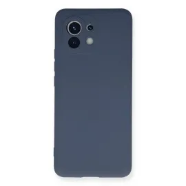 Newface Xiaomi Mi 11 Kılıf Nano Içi Kadife Silikon - Gri