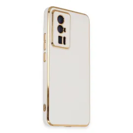 Newface Xiaomi Poco F5 Pro Kılıf Volet Silikon - Beyaz