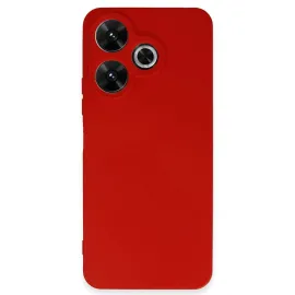 Newface Xiaomi Redmi 13 4G Kılıf First Silikon - Kırmızı
