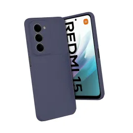 Newface Xiaomi Redmi 15 4G Auto Focus Karbon Kapak - Lacivert