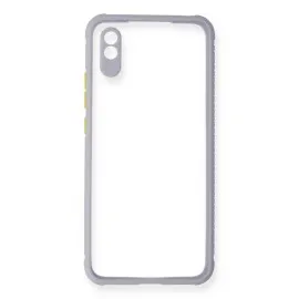 Newface Xiaomi Redmi 9A Kılıf Miami Şeffaf Silikon - Lila