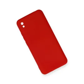 Newface Xiaomi Redmi 9A Kılıf Nano Içi Kadife Silikon - Kırmızı