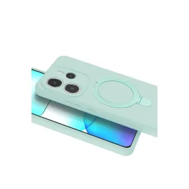 Newface Xiaomi Redmi Note 14 4G Regal Magsafe Standlı Kapak - Su Yeşili