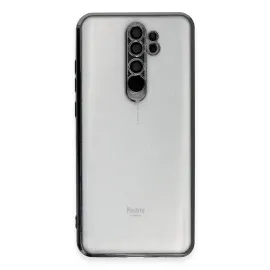 Newface Xiaomi Redmi Note 8 Pro Kılıf Razer Lensli Silikon - Siyah