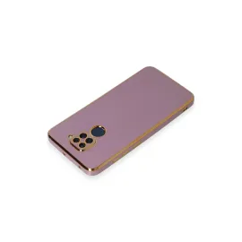 Newface Xiaomi Redmi Note 9 Kılıf Volet Silikon - Mor