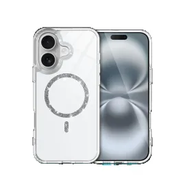 Newface Apple Iphone 16 Live Diamond Magsafe Kapak - Şeffaf