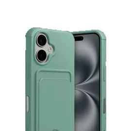 Newface Apple Iphone 17 Kelvin Kartvizitli Silikon - Açık Yeşil