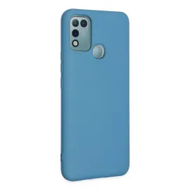 Newface İnfinix Hot 10 Play Kılıf Nano Içi Kadife Silikon - Mavi